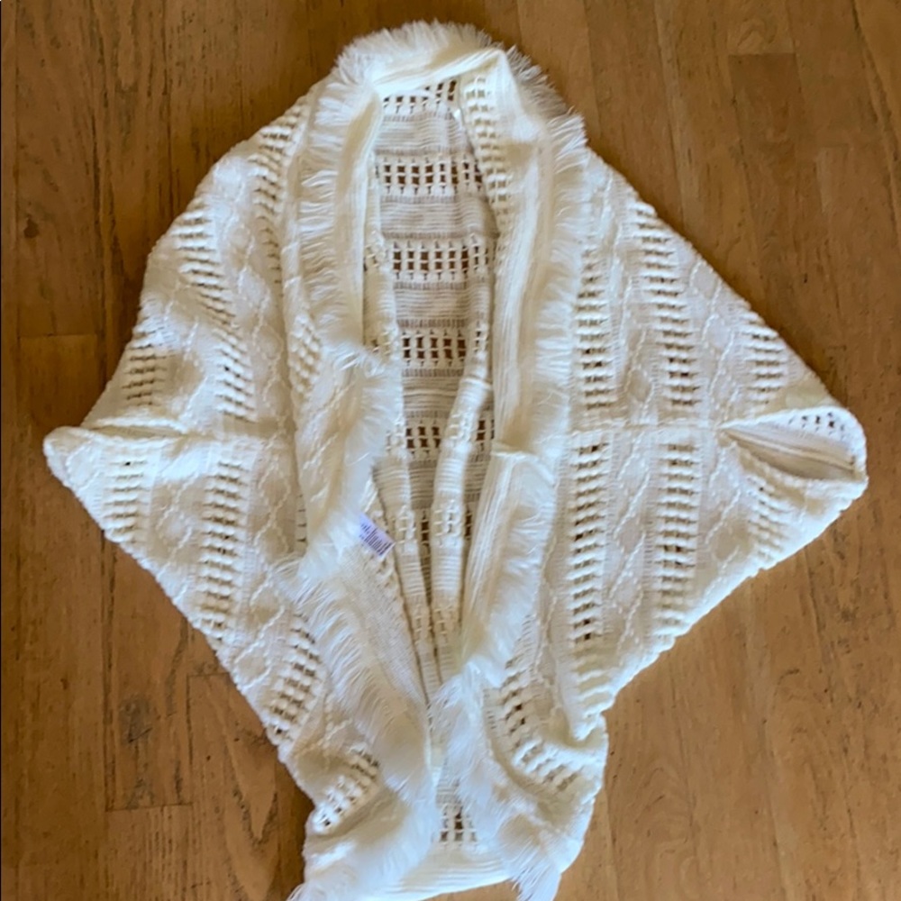 white poncho